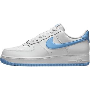 Air Force 1 '07 Mens Lifestyle Shoes (White/Aquarius Blue/White)