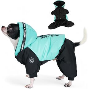 Dog Winter Jacket, Waterproof Full Body Dog Coat, Snow Jacket for Dogs, Dog Snowsuit, Winter Coat for Dogs - Perfect for Cold Weather, Ideal for Small Medium Dogs (Large)
