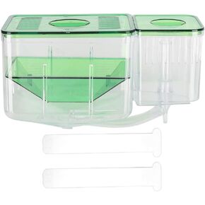 EVTSCAN Double Layer Fish Breeding Box Aquarium Fish Isolation Box Safe Hatchery Incubator Fish Separation Tank for Newborn Fish Injured Fish Shrimp