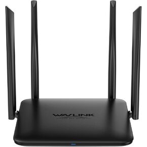 WAVLINK WiFi Router AC1200 Dual Band 2.4GHz & 5GHz Internet Router with Gigabit Ethernet Ports, Long Range Wireless Router for Home, Supports Router/AP/Repeater Mode, MU-MIMO, IPV6