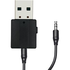 Bluetooth Transceiver 2-in-1 USB Adapter, USB Bluetooth Adapter, Wireless Audio Adapter, HD Audio Transmission Low Latency, for TV/Computer/Car Audio/Vintage Audio