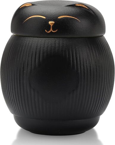 Cat Urns for Ashes,Pet Urns for Cats Box, Cat Cremation Urns Cremation Keepsake,Cat Memorial Urn for Remembering,Black Pets Ceramics Ashes Box,Funeral Urn Ashes Keepsake in Kuwait