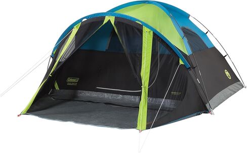 Coleman Carlsbad Dark Room Tent with Screened Porch, 4/6 Person Tent Blocks 90% of Sunlight to Keep Inside Cool, Weatherproof Tent with Easy Setup, Made of PFAS-Free Materials in Saudi Arabia
