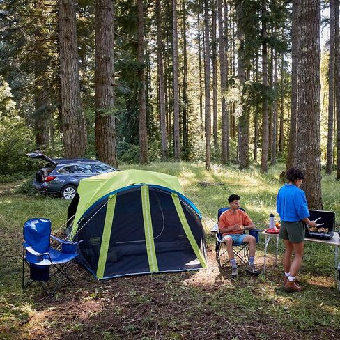 Coleman Carlsbad Dark Room Tent with Screened Porch, 4/6 Person Tent Blocks 90% of Sunlight to Keep Inside Cool, Weatherproof Tent with Easy Setup, Made of PFAS-Free Materials in Saudi Arabia