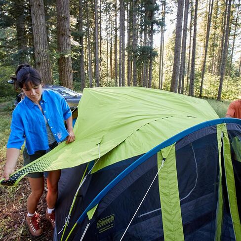 Coleman Carlsbad Dark Room Tent with Screened Porch, 4/6 Person Tent Blocks 90% of Sunlight to Keep Inside Cool, Weatherproof Tent with Easy Setup, Made of PFAS-Free Materials in Saudi Arabia