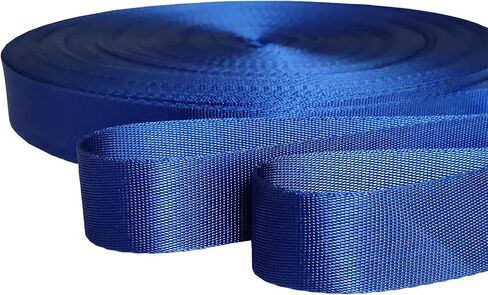 Nylon Webbing 0.75 Inch 1 Inch 1.5 Inch 20 Yards 24 Yards 48 Yards 96 Yards Durable Flat Nylon Webbing Strap for Backpack,Cargo Strap,Pet Leash or Collar,Gardening,Craft in Kuwait