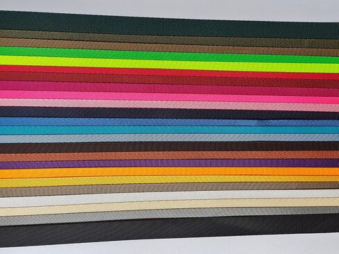 Nylon Webbing 0.75 Inch 1 Inch 1.5 Inch 20 Yards 24 Yards 48 Yards 96 Yards Durable Flat Nylon Webbing Strap for Backpack,Cargo Strap,Pet Leash or Collar,Gardening,Craft in Kuwait