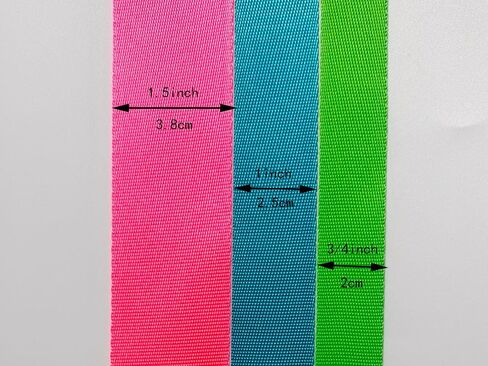 Nylon Webbing 0.75 Inch 1 Inch 1.5 Inch 20 Yards 24 Yards 48 Yards 96 Yards Durable Flat Nylon Webbing Strap for Backpack,Cargo Strap,Pet Leash or Collar,Gardening,Craft in Kuwait