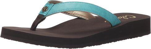 Cobian Women's Skinny Bounce Flip Flops, Tan, 10 in Saudi Arabia