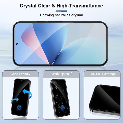 (3+2 Pack) Pixel 6 Pro Screen Protector + HD Camera Lens Protector,3D Curved Full Coverage,Easy installation,9H Tempered Glass, Ultrasonic Fingerprint Compatible,for Google Pixel 6 Pro 5G 6.7 Inch in Saudi Arabia