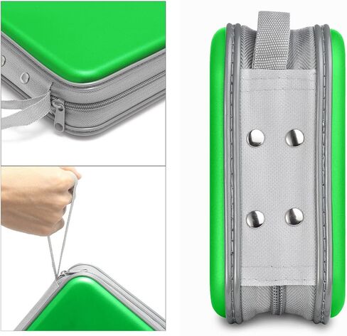 CD Case, 40 Capacity CD/DVD Case Holders Wallet Hard Plastic DVD Disc Cases Storage Binder for Car Home Office Travel (Dark Green) in Saudi Arabia