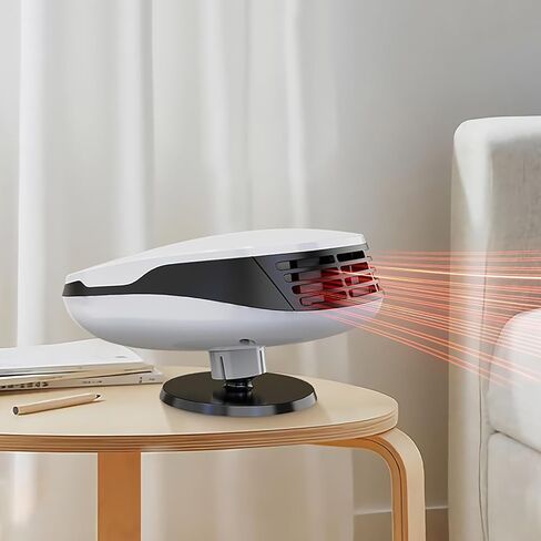 سخان سيارة محمول، 2023 ترقية مروحة سخان تلقائي، مزيل ضباب السيارة، تسخين سريع مزيل الصقيع بسرعة 150 وات 12 فولت مروحة سخان سيراميك أوتوماتيكية 3 منافذ توصيل في ولاعة السجائر in Kuwait