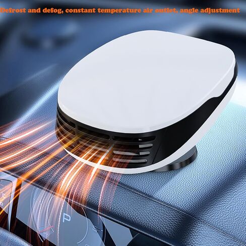سخان سيارة محمول، 2023 ترقية مروحة سخان تلقائي، مزيل ضباب السيارة، تسخين سريع مزيل الصقيع بسرعة 150 وات 12 فولت مروحة سخان سيراميك أوتوماتيكية 3 منافذ توصيل في ولاعة السجائر in Kuwait
