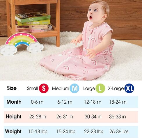 كيس نوم شتوي للأطفال من david's Kids بعمر 6-12 شهرًا، بطانية قطنية يمكن ارتداؤها 2.5 TOG للأطفال مع سحاب ثنائي الاتجاه، كيس نوم دافئ للجنسين الأولاد والبنات، مقاس متوسط، حيوانات in Kuwait