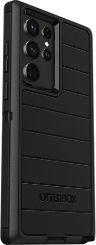 حافظة OtterBox Defender Series لهاتف Samsung Galaxy S22 Ultra (فقط) - مع واقي شاشة - يتضمن مشبك الحافظة - حماية دفاعية ميكروبية - عبوة غير قابلة للبيع بالتجزئة - أسود in Saudi Arabia