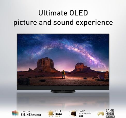 سلسلة باناسونيك Z95 (أحدث طراز) تلفزيون ذكي OLED 4K فائق الدقة 65 بوصة مع تلفزيون Fire، Dolby Vision IQ، HDR10+ Adaptive، معدل تحديث 144 هرتز وأليكسا بدون استخدام اليدين - TV-65Z95AP in Saudi Arabia