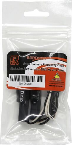 RonDexy RDBB-150 Pair of Bass Blocker/Passive Crossover Protect car Audio 8-12inch Speaker Filters Out 0-150Hz (4 Ohms) White and Black Wire in Kuwait