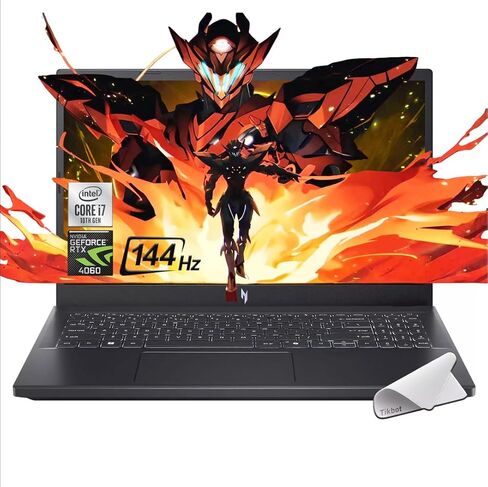 acer Nitro V 15.6" FHD 144Hz Gaming Laptop | Intel 10-Core i7-13620H | NVIDIA GeForce RTX 4060|Backlit | Black | 32GB RAM DDR5 | 1024GB SSD | Windows 11 Home |Bundle with USB 3.0 Hub in Saudi Arabia
