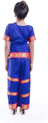 Bharatnatyam Dance Dress Elegant and Traditional Costume for Girls and Women, Suitable for Ages 4 to Adult in Saudi Arabia