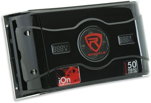 Rockville RXC50D v2 50 Farad 24V Car Audio Capacitor with Voltage+Amerage Meter in Saudi Arabia