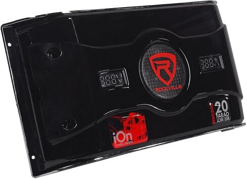 Rockville RXC50D v2 50 Farad 24V Car Audio Capacitor with Voltage+Amerage Meter in Saudi Arabia