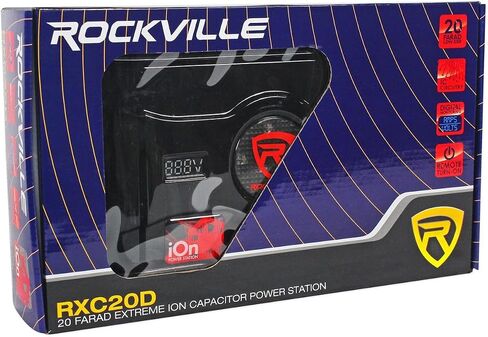Rockville RXC50D v2 50 Farad 24V Car Audio Capacitor with Voltage+Amerage Meter in Saudi Arabia
