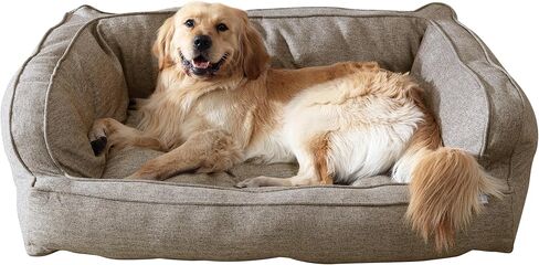 Arlee Sofa Couch Pet Dog Bed - Memory Foam - Assembled USA - Large/Extra Large -Drizzle Gray in Saudi Arabia