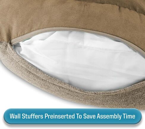 Arlee Sofa Couch Pet Dog Bed - Memory Foam - Assembled USA - Large/Extra Large -Drizzle Gray in Saudi Arabia
