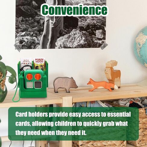 حامل بطاقة طابعة ثلاثية الأبعاد xcivi لمشغل الصوت Yoto، حامل لـ Yoto Mini، صندوق تخزين بطاقة Yoto مع جزأين، مصمم لحمل Yoto Mini Audio، حامل طابعة ثلاثي الأبعاد لملحقات Yoto (أخضر) in Kuwait