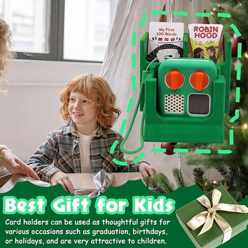 حامل بطاقة طابعة ثلاثية الأبعاد xcivi لمشغل الصوت Yoto، حامل لـ Yoto Mini، صندوق تخزين بطاقة Yoto مع جزأين، مصمم لحمل Yoto Mini Audio، حامل طابعة ثلاثي الأبعاد لملحقات Yoto (أخضر) in Kuwait