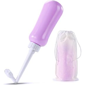 Portable Bidet Travel Large Capacity 450ml(15oz) Personal Bidet Toilet Handheld Bidet Purple