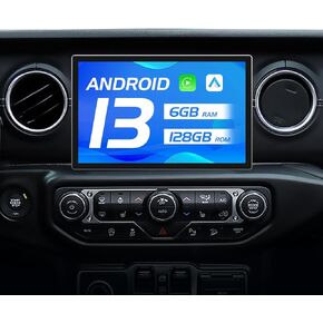 11.5-Inch 8-Core 6+128GB Car Stereo for Jeep Wrangler JL Gladiator 2018-2023 with Wireless CarPlay Android Auto