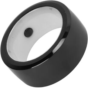 Tbest Waterproof Ceramic NFC Ring, R5 NFC Smart Ring Ceramic Multifunctional Intelligent Wearable Universal Sensing NFC Ring 128GB for Mobile Phone