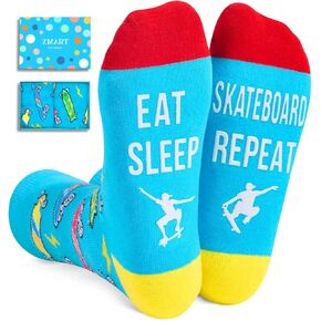 Zmart Unisex Funny Socks Funny Basketball Socks Men Women, Basketball Coach Gifts Gifts For Basketball Lovers Basketball Team Gifts Gifts For Basketball Players, Basketball Light Blue, M