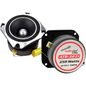 Audiopipe 1 Pair 350 Watts 1" Chrome Super Titanium Tweeter Heavy Duty Car Tweeters