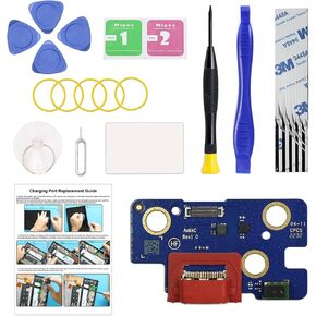 Charging Port Replacement Kit Compatible with Galaxy Tab A8 10.5 2021, Dock Board USB-C Connector for Tab A8 10.5 2021 SM-X200, SM-X205 Tablet, with Instruction & Tools