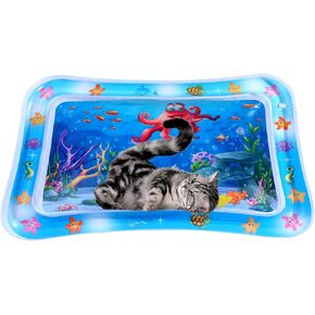 Oiuaymn Water Play Mat for Cats, Cat Water Sensory Play Mat，Cat Mat Toys for Bored Indoor Cats， Cooling Mat for Cats，Interactive Toys for Cats