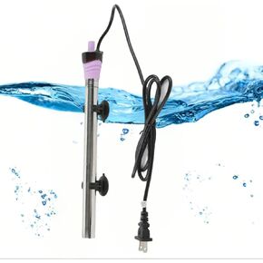 Fish Tank Heater,12.8in Stainless Steel Fish Tank Heating Bar Auto Thermostatic Electric Aquarium Heater 300w 65 gallon tank