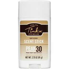 TINK'S Peak30 Premium Doe estrus Deer Attractant Scent Stick for Hunting (2.75 Oz) – Superior & Longlisting Peak Heat Doe estrus Hunting Scents – Hunting Lure/Attractant – Advanced Deer Hunting Lure
