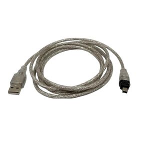 6 Feet USB Firewire Cable, USB to Firewire IEEE 1394 4Pin iLink Adapter Cord Cable for Sony DCR-TRV75E DV