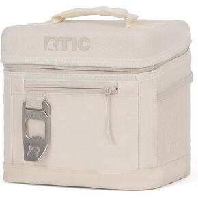 RTIC 6 Can Everyday Cooler, Soft Sided Portable Insulated Cooling for Lunch, Beach, Drink, Beverage, Travel, Camping, Picnic, for Men and Women
