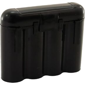 AA/AAA / CR123A Black 4 Battery Holder Storage Cases