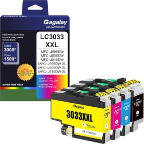 LC3029XXL Ink Cartridges LC30295PK Super High Yield Compatible for Brother LC3029 Ink Cartridges MFC-J5830DW MFC-J5830DWXL MFC-J5930DW MFC-J6535DW MFC-J6935DW Printer, 5 Pack black cyan magenta yellow