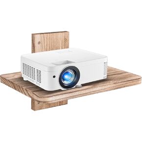 Small Mini Projector Shelf/Projector Wall Mount Floating Shelf/Router Shelf/Modem Cable Box Shelf/Projector Rack Holder/Projector Mount by Wood TMU1