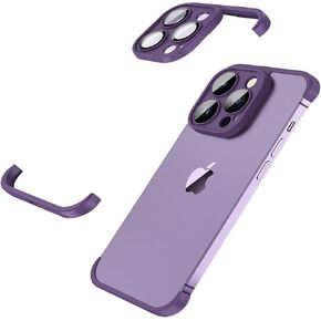 Losin متوافق مع iPhone 16 Pro Max Case تصميم بدون حدود حماية عدسة الكاميرا رفيعة وخفيفة الوزن وناعمة من السيليكون بدون إطار غطاء مقاوم للصدمات لهاتف iPhone 16 Pro Max 6.7 بوصة، أسود