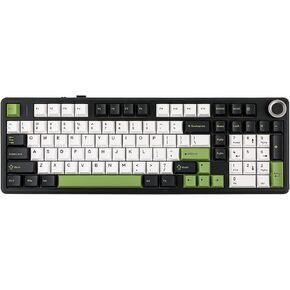 Aula F99 PRO 96% Mechanical Keyboard, BT5.0/USB-C/2.4GHz Wireless Gaming Keyboard, Hot Swappable Gasket Custom Keyboard with 8000mAH Battery, Knob, RGB Backlits for Win/Mac (White Blue)