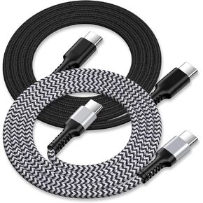 USB C to USB C Cord, 4Pack/3Ft Android Braided iPhone Charger Cable, Apple Fast Charging Power Wire for iPhone 16 Pro Max 15 Pro Plus, Galaxy S25 S24 Ultra A15 A25 A35 Google Pixel 9 Pro XL Fold 8 8a