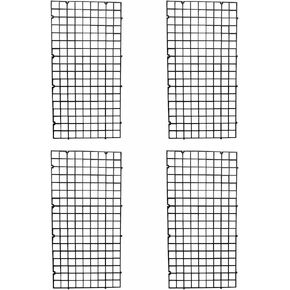 lasenersm 4 Pieces Fish Tank Divider Aquarium Divider Fish Tank Grid Divider Tray Aquarium Bottom Isolate Board Fish Tank Bottom Filter Grid, Black