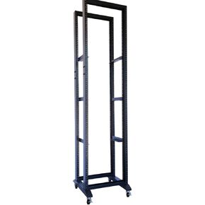 Rising Electronics Open Rack 15U 20U 28U 32U 42U 4 Post Open Frame 19-Inch Data Network Desktop Server/Audio Rack（28U, 31" Depth）