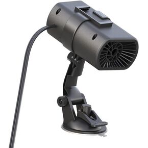 سخان سيارة محمول 12 فولت 200 وات، مزيل صقيع ومزيل ضباب سريع للمركبات، سخان 2 في 1 ومروحة اتجاه الرياح قابل للتعديل، حامل بالشفط أو لوحة القيادة، مثالي للقيادة في الشتاء in Kuwait